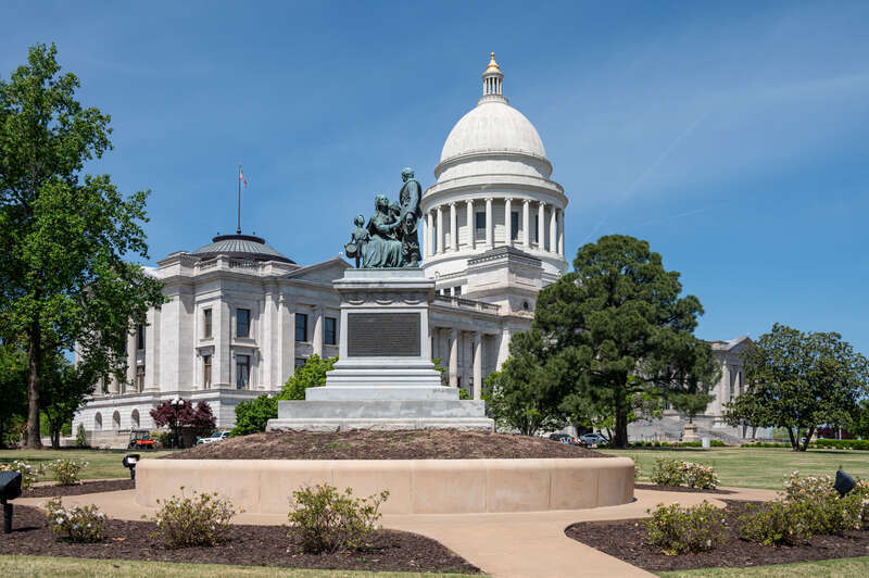 The Arkansas State Capitol is a significant landmark located in Little Rock, Arkansas, USA. This stately building, designed in the Neo-classical style, serves as the home of the Arkansas General Assembly and the seat of the state government.