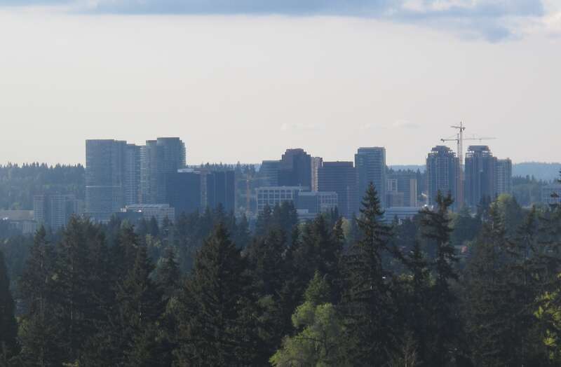 The skyline of en:Bellevue, Washington