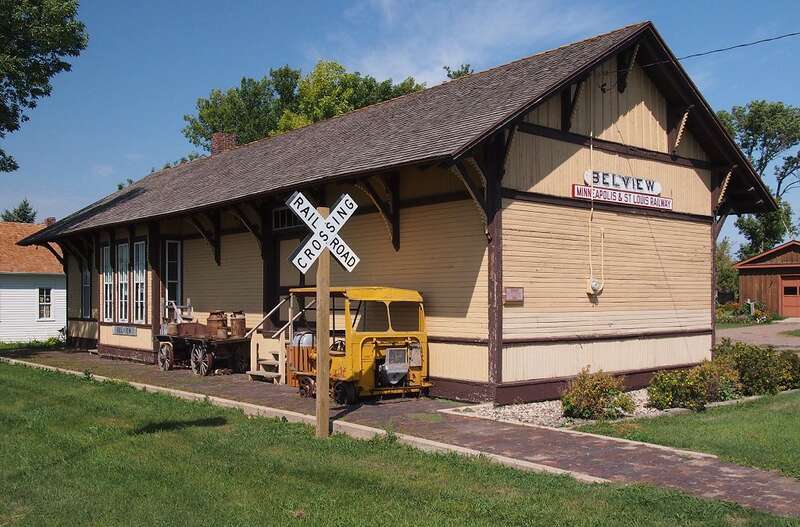 Minneapolis and St. Louis Railroad Depot, Belview, Minnesota, USA