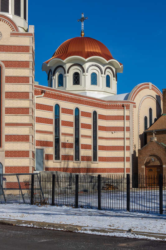 Biserica Ortodoxă Română „Nașterea Domnului” ("Holy Nativity" Romanian Orthodox Church), Chicago, Illinois.