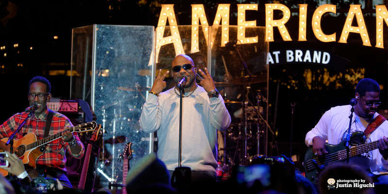 Boyz II Men performing live at The Americana at Brand in Glendale California on Monday October 20th, 2014. This was their "Collide" album release show.