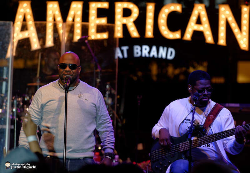 Boyz II Men performing live at The Americana at Brand in Glendale California on Monday October 20th, 2014. This was their "Collide" album release show.