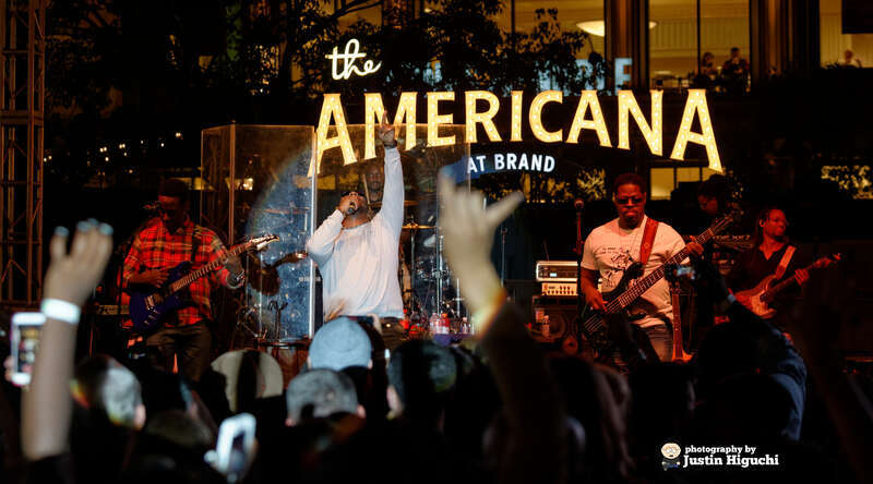 Boyz II Men performing live at The Americana at Brand in Glendale California on Monday October 20th, 2014. This was their "Collide" album release show.