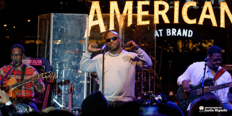 Boyz II Men performing live at The Americana at Brand in Glendale California on Monday October 20th, 2014. This was their "Collide" album release show.