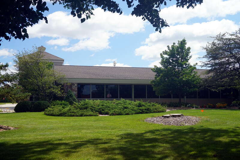 The Brookfield City Hall in Brookfield, Wisconsin (United States).