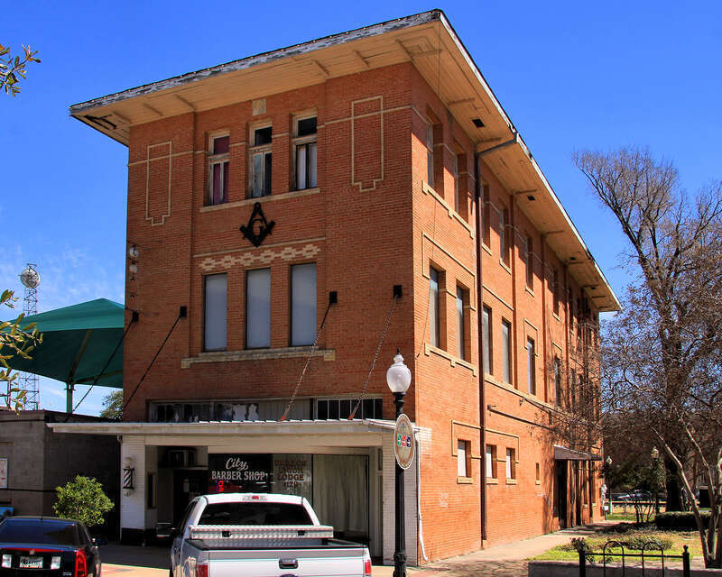 The Brazos Union Masonic Lodge – No. 129 A.F.&amp; A.M in Bryan, Texas, United States was built in 1910.