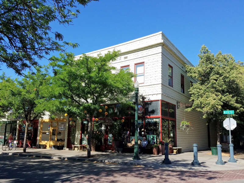 The Clarence H. Waymire building (1909) was designed by John E. Tourtellotte and is part of the Hyde Park Historic District in Boise, Idaho. The building also is listed separately on the National Register of Historic Places.