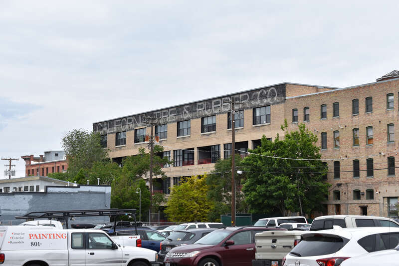 The California Tire &amp; Rubber Company building (1915) in Salt Lake City is part of the Warehouse District.