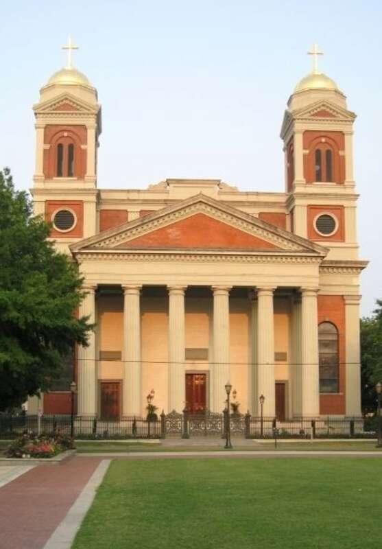 4 South Claiborne Street (Cathedral of the Immaculate Conception) within the Lower Dauphin Street Historic District in Mobile, Alabama. (c. 1834-84).