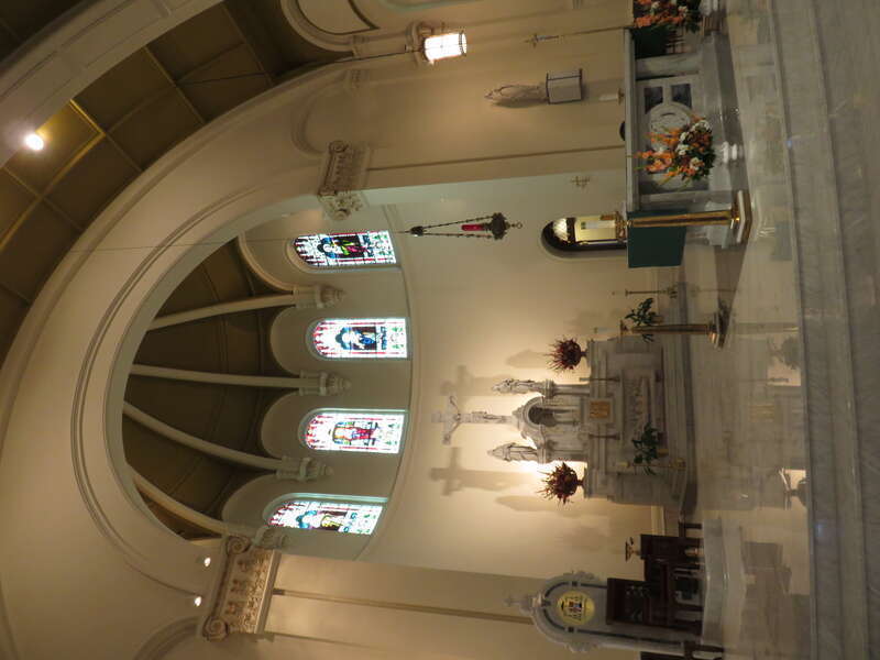 Interior of the Cathedral of Our Lady of Lourdes in Spokane, Washington in 2018