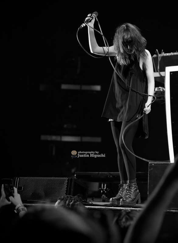Chvrches performing live at The Shrine Auditorium &amp; Expo Hall in Los Angeles California on Saturday October 17th, 2015.