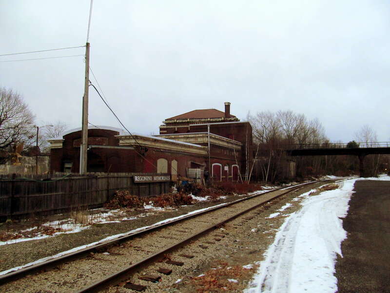 The Agricultural Branch side of Clinton station in January 2016