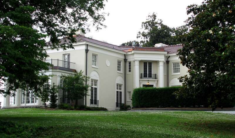 Crescent Bluff (3106 Kingston Pike) in Knoxville, Tennessee, USA.  Built in 1915, this house is now listed on the National Register of Historic Places as the H. L. Dulin House (Dulin built it).