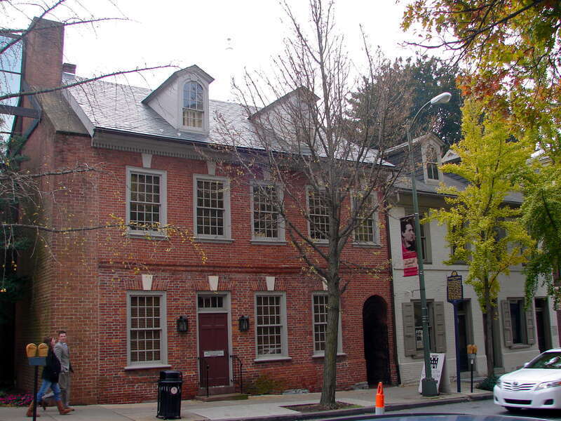 Last home of Charles Demuth, where he died. PHMC historical marker placed on Tuesday, November 08, 1983. At 118 E. King St., Lancaster, Pennsylvania. In the PHMC series on City, and Artists.