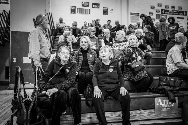 Some snaps from my home precinct - Des Moines 61 - as people gathered for the 2020 Democratic caucus, held at Merrill Middle School. In the interest of full disclosure the candidate I was supporting, U.S. Senator Amy Kloburchar, actually won my