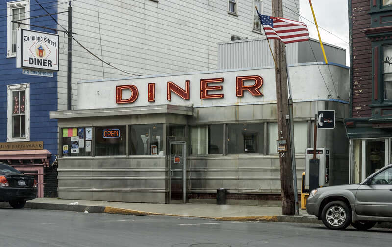 The Diamond Street Diner, 717 Warren Street, Hudson, New York, USA