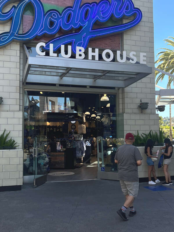 Dodgers Clubhouse at Universal CityWalk Hollywood July 2023.