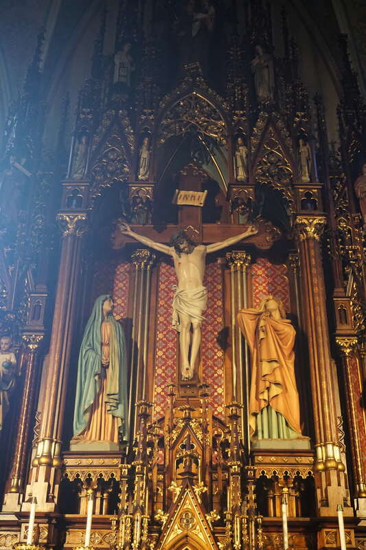 The interior of St. Anthony Church during Doors Open Milwaukee 2024 in Milwaukee, Wisconsin (United States).