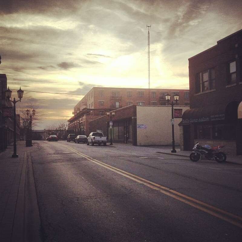 Downtown area of Elmhurst, Illinois