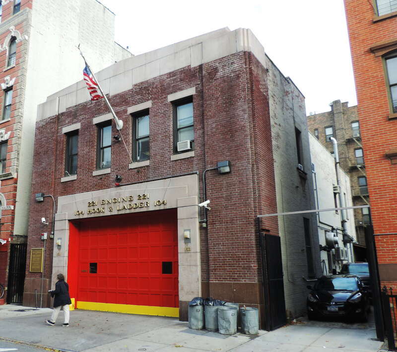 Dual firehouse in South Second on a cloudy midday.