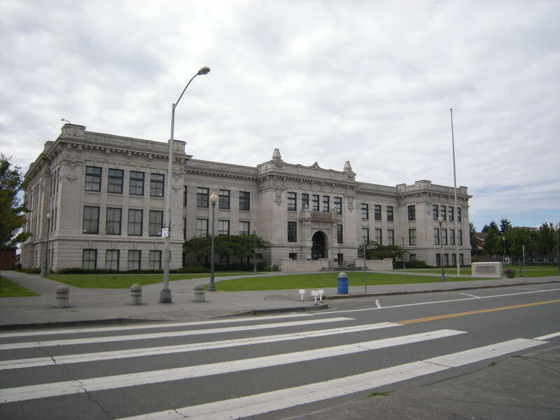 Everett High School, 2400 Colby Avenue, Everett, Washington. The building is on the National Register of Historic Places.