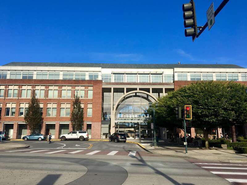 Exterior of Amtrak Everett Station