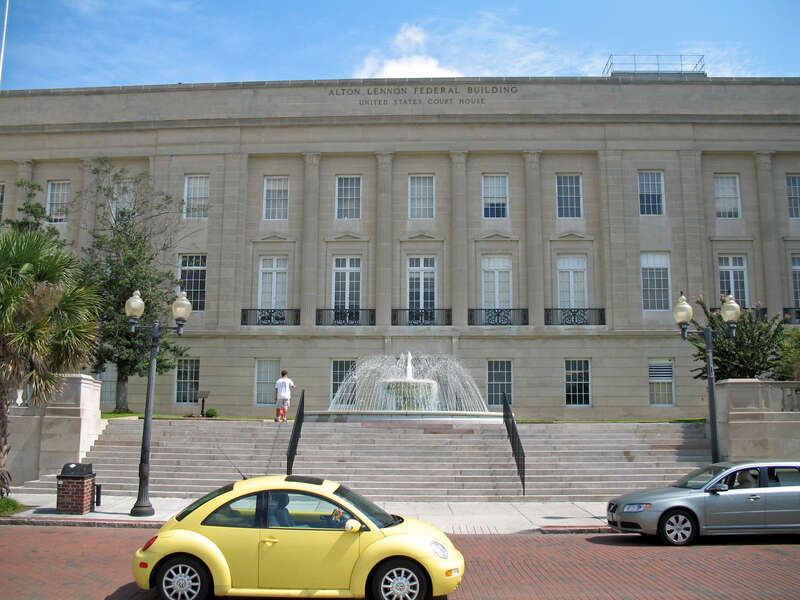 w:National Register of Historic Places listings in New Hanover County, North Carolina.

Alton Lennon Federal Building and Courthouse, North Water St. between Market and Princess St., Wilmington, NC. Photographed September 20, 2009 from the west side