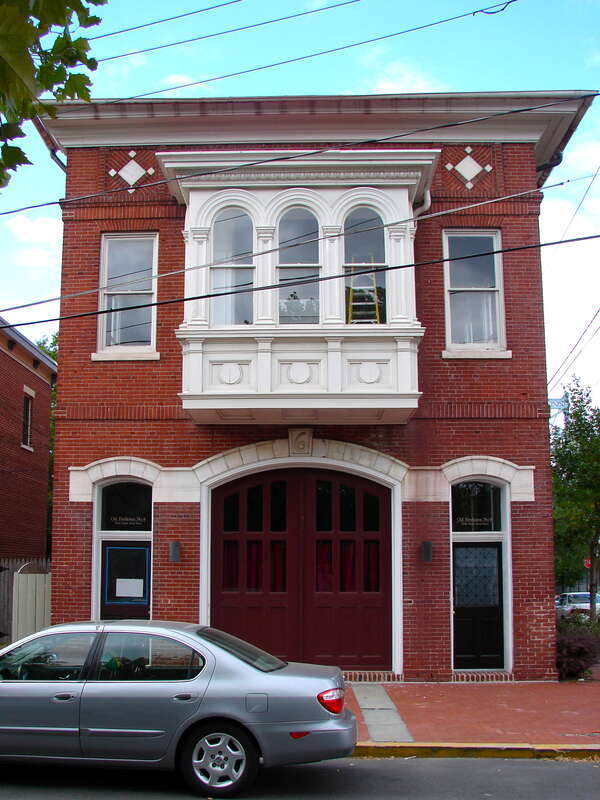 Firehouse #6 (not used anymore as a firehouse) in Camden, New Jersey.  Part of Cooper Grant Historic District on the NRHP since January 30, 1989.  The historic district is bounded by Point, N. Front, Linden, Penn &amp; N. Second Sts. in Camden.  The