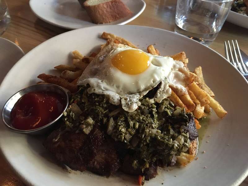 Flat Iron Steak with Egg