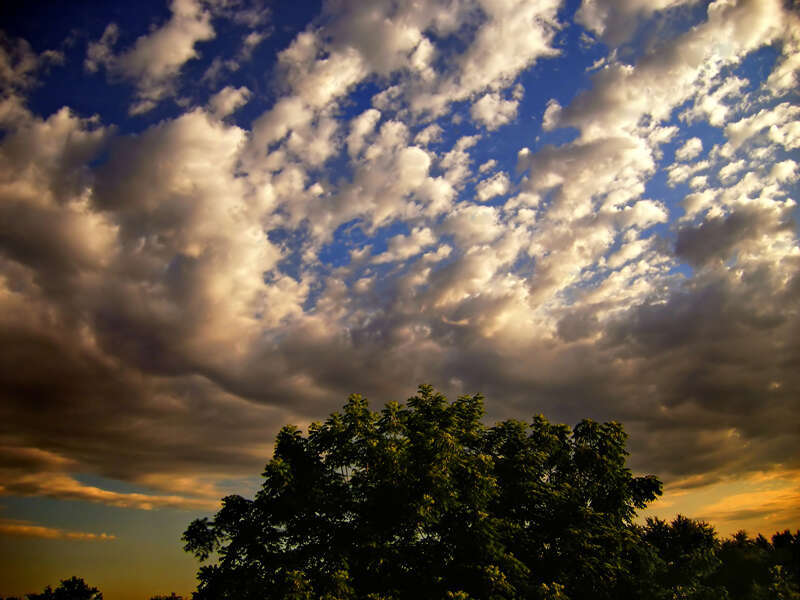 Early-morning sky.