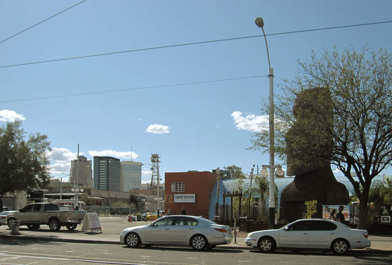 In Tucson, Fourth Avenue, located near the University of Arizona campus, is full of alternative and hippie-oriented shops and restaurants. It is the closest thing Tucson has to San Francisco's Haight-Ashbury or Los Angeles's Venice Beach.
One of the