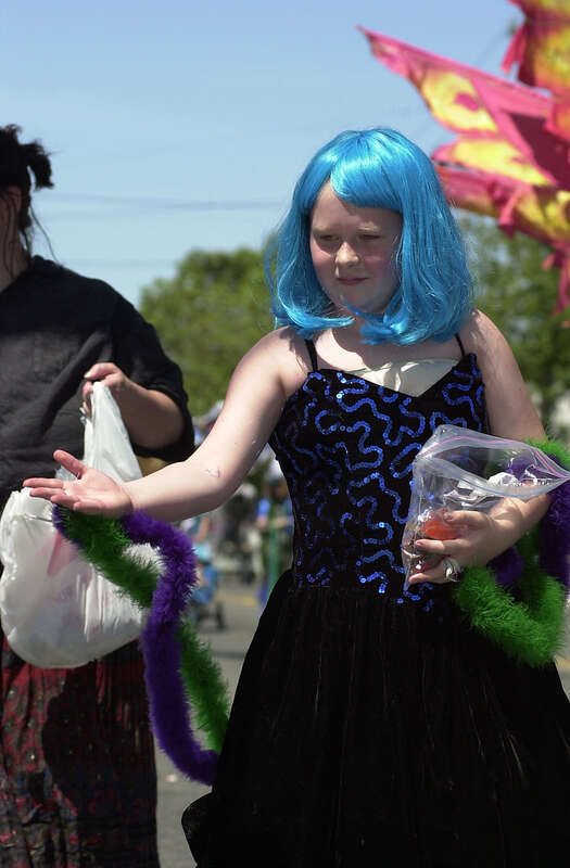 Girl in the Summer Solstice Parade, Fremont, Seattle, Washington, 2000.
