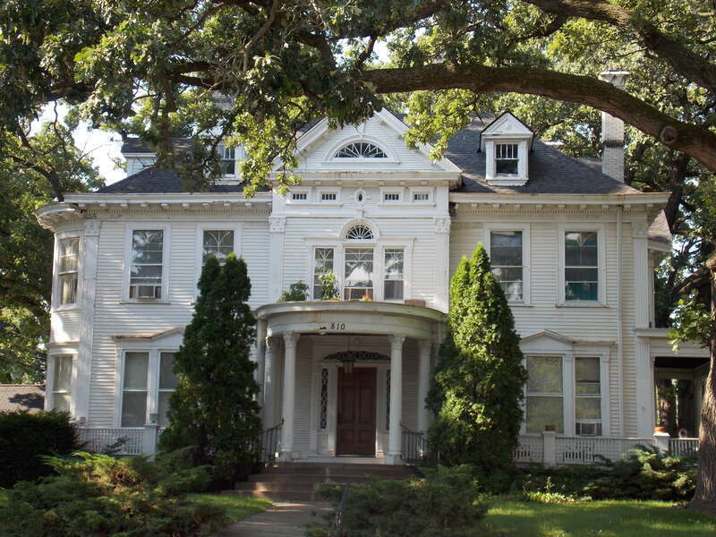 The George S. Johnson House in Davenport, Iowa is a contributing property in the Oak Lane Historic District.