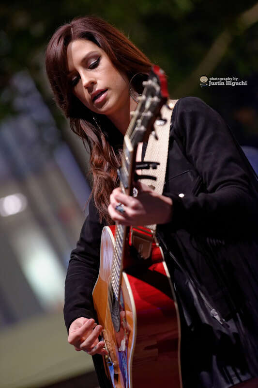 Gloriana (Tom Gossin, Mike Gossin, and Rachel Reinert) performing live at The Grove in Los Angeles California on Wednesday July 15th, 2015. This was part of The Grove's annual "Grove Sounds" Summer Concert Series presented by Citi Private Pass.