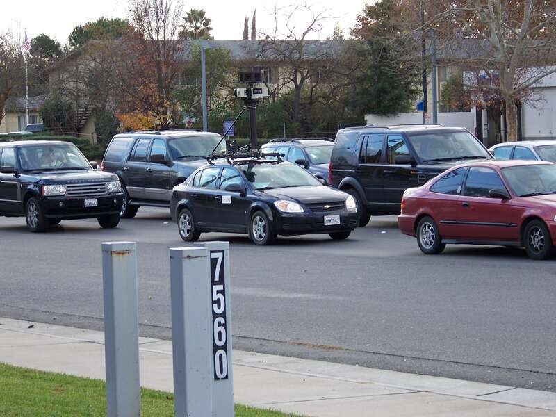 Google Street View Car in Citrus Heights, California, United States.