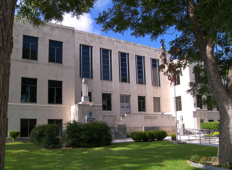 The Guadalupe County, Texas courthouse located in Seguin, Texas, United States. The courthouse was listed on the National Register of Historic Places on December 15, 1983 as a contributing structure of the Seguin Commercial Historic District.
