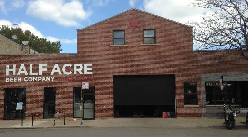 The Half Acre brewery and tap room at 4257 N. Lincoln Ave. in Chicago, Illinois.