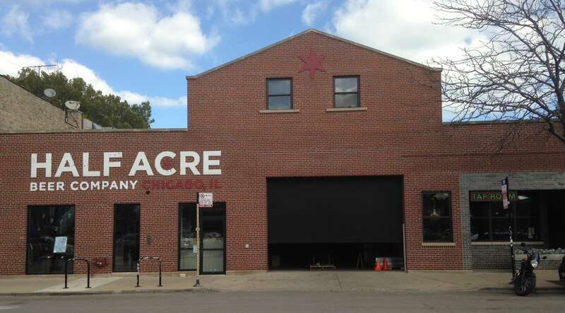 The Half Acre brewery and tap room at 4257 N. Lincoln Ave. in Chicago, Illinois.