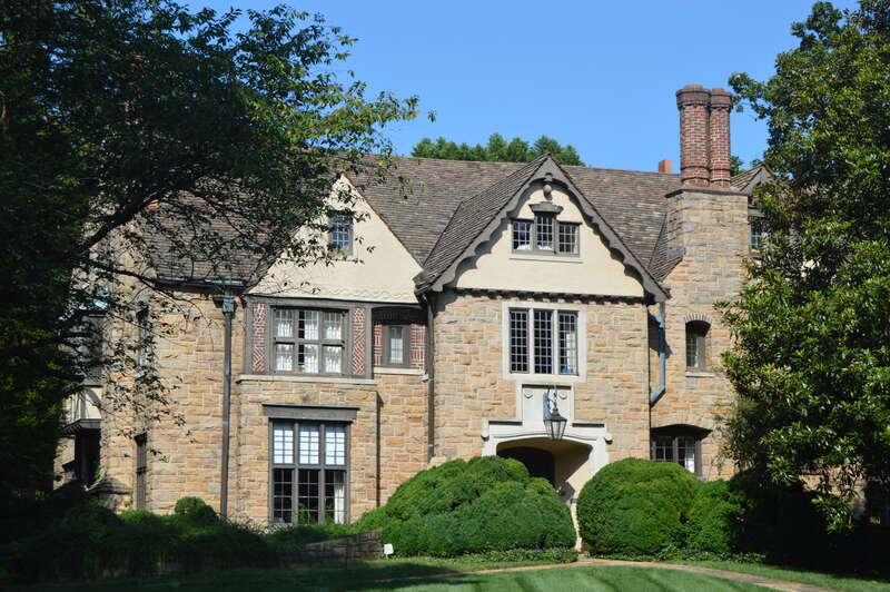 Front of the Hamilton C. Jones III House, located at 201 Cherokee Road in Charlotte, North Carolina, United States.  Built in 1931, it is listed on the National Register of Historic Places.