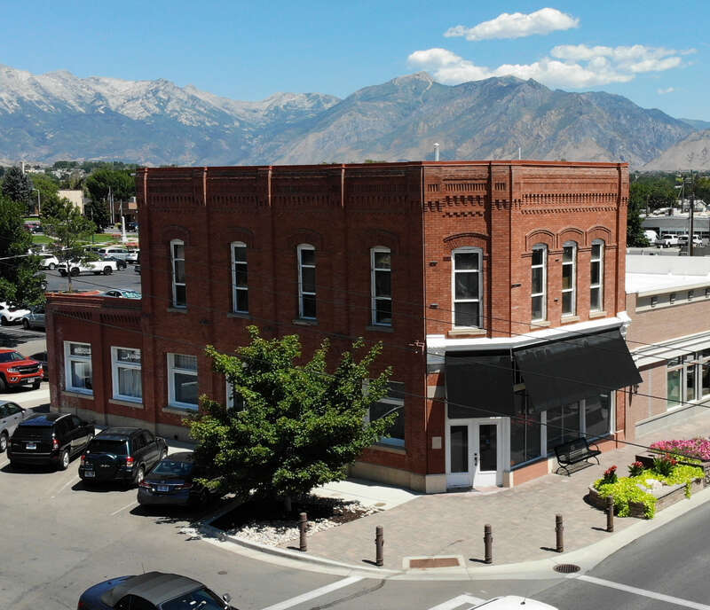 Harry B Merrihew Drugstore from up high