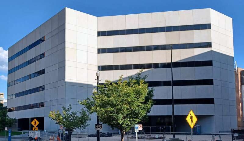 Heber M Wells Building, SLC, UT, NW side