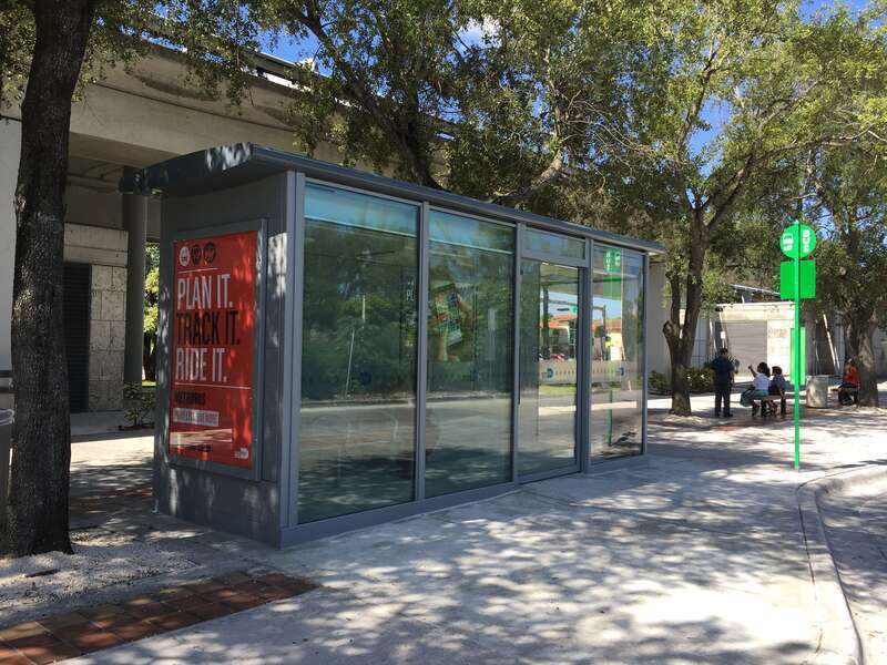 First in Florida, at en:Hialeah station (Metrorail) in Miami-Dade County.
