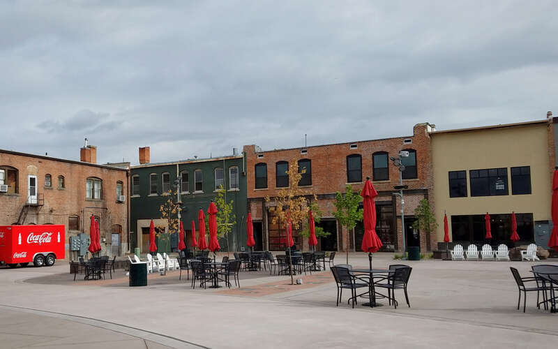 Indian Creek Plaza in Caldwell, Idaho, opened July 14, 2018. The site is a venue for local events.