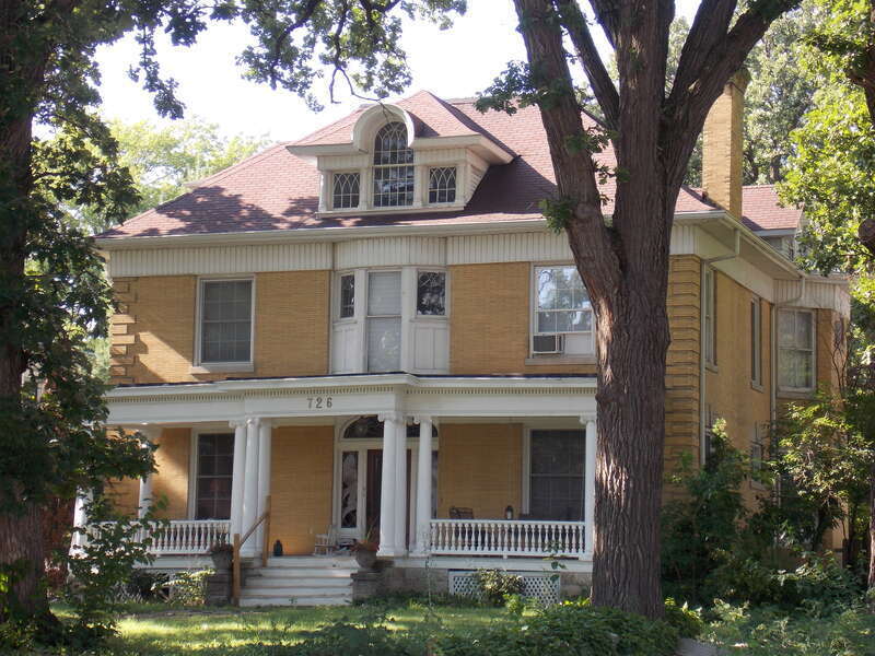 The Julia Roberts House in Davenport, Iowa is a contributing property in the Oak Lane Historic District.