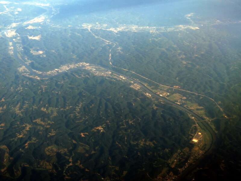 The Kanawha River is a tributary of the Ohio River, approximately 97 mi (156 km) long, in the U.S. state of West Virginia. The largest inland waterway in West Virginia, it has formed a significant industrial region of the state since the middle of