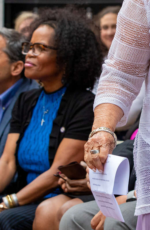 Governor Baker, Boston Mayor Janey highlight new interactive New England Holocaust Memorial experiences with local faith leaders, survivors
"Governor Charlie Baker and acting Boston Mayor Kim Janey join local faith leaders and survivors to highlight