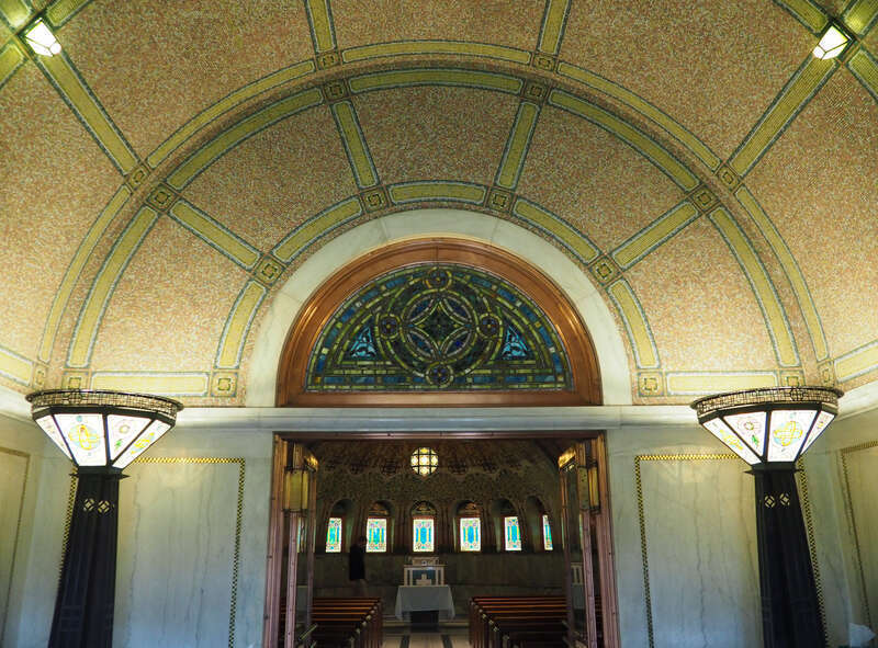 Vestibule, Lakewood Cemetery Memorial Chapel, 3600 Hennepin Ave, Minneapolis, Minnesota, USA.  





This is an image of a place or building that is listed on the National Register of Historic Places in the United States of America. Its reference