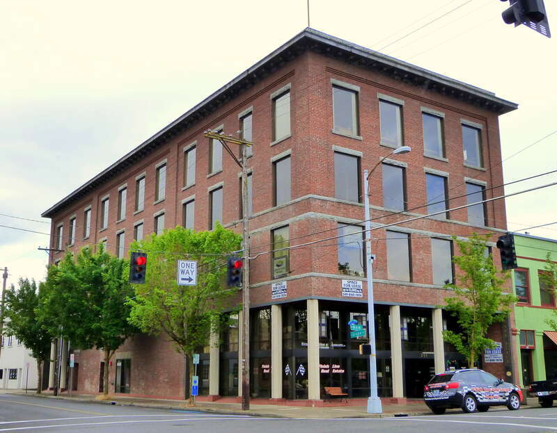 The historic Liberty Building (built 1909), located at 201 West Main Street in Medford, Oregon, United States, is listed on the US National Register of Historic Places. It is additionally listed as a contributing resource in the National