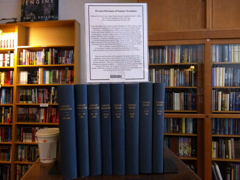 Limited edition Fantasy Newsletter set, Borderlands Books, Valencia Corridor, The Mission, San Francisco, California, USA