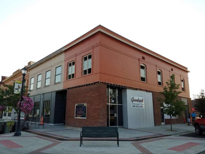 The Lowell building (1907) in Caldwell, Idaho, is part of the Caldwell Historic District. Named for James H. Lowell, the building was financed by Lowell and A. K. Steunenberg, owner of the Steunenberg building in the same historic city block. Lowell